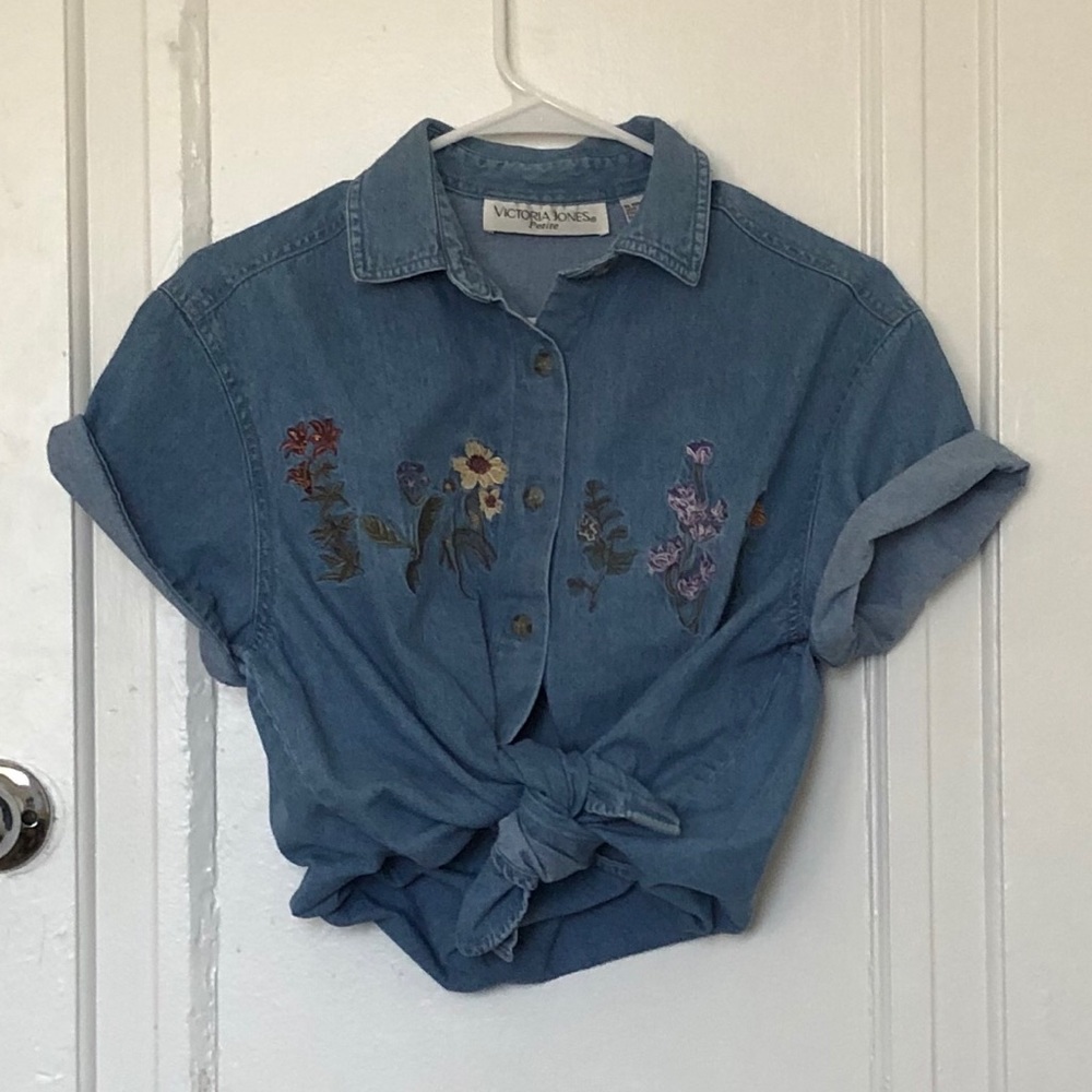 Button Up Jean Shirt